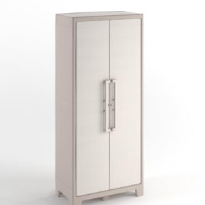 Keter Gulliver High Indoor Garage Utility Multi Purpose Cabinet - Beige/Sand